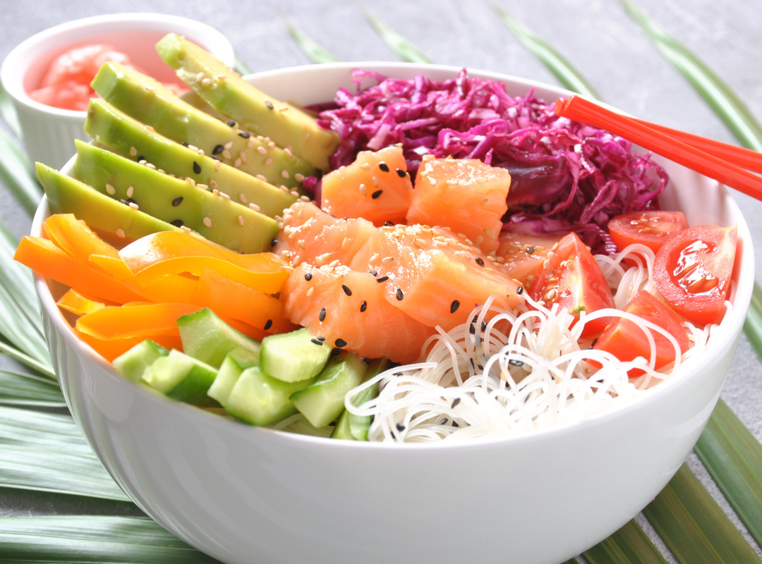 Snelle zalm bowl - recept van The Spice Club