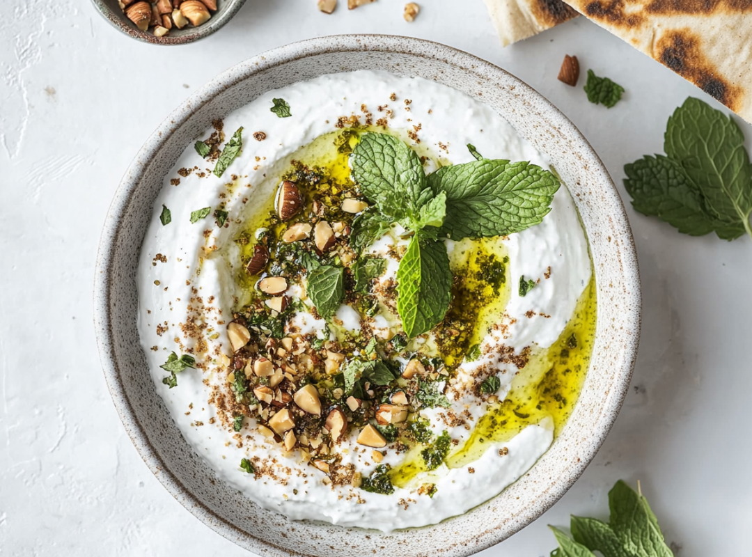 Frisse Za'atar Dip met Pita - recept van The Spice Club