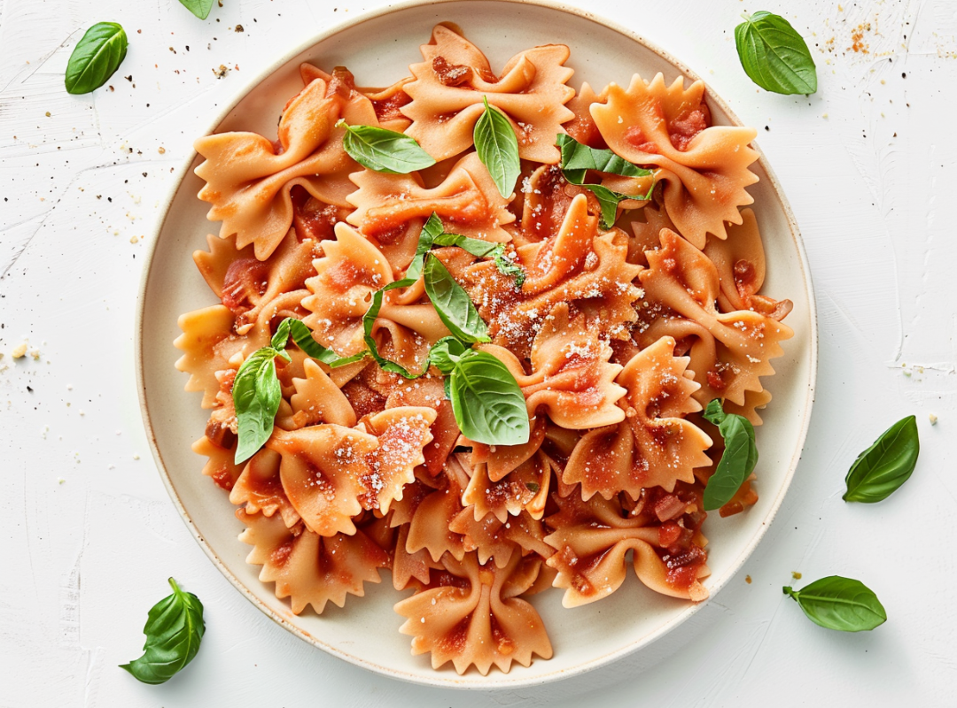 Vlinder Pasta met Creamy Tomaten Saus - recept van The Spice Club