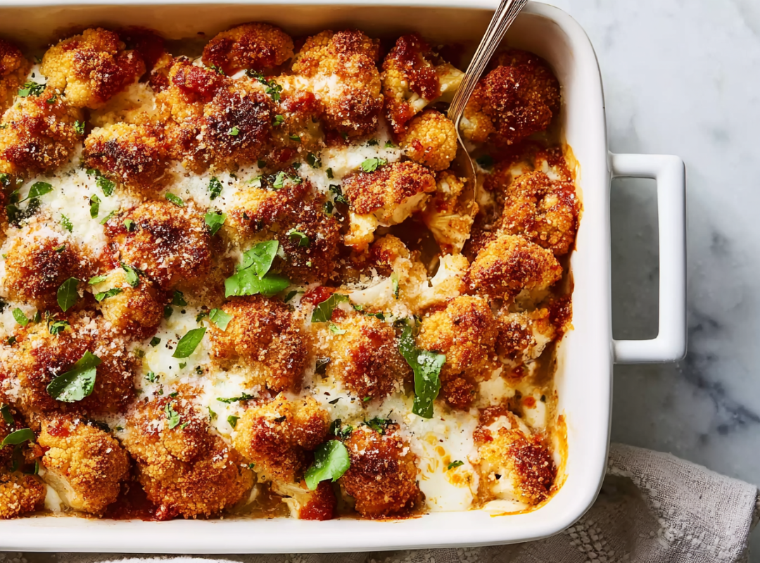 Bloemkool Parmesaan uit de Oven - recept van The Spice Club
