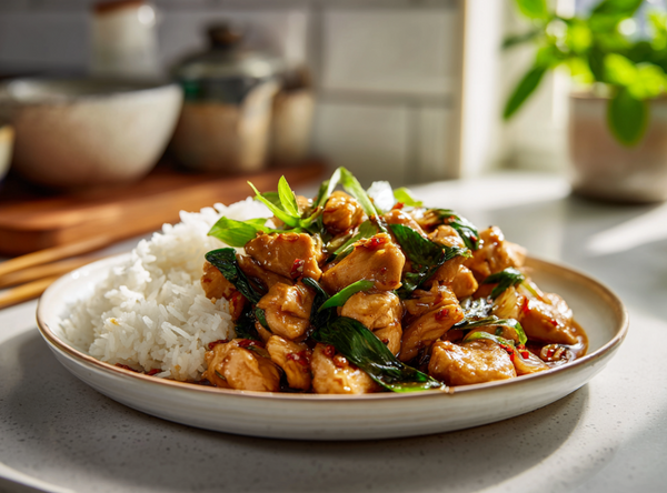 Chinese 5 Spice Kip met Basilicum - recept van The Spice Club