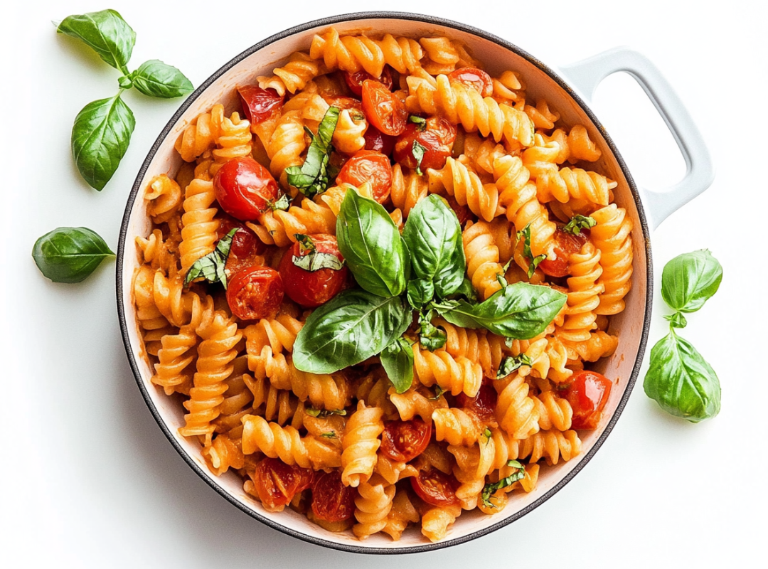 Pasta met Tomaten Roomsaus - recept van The Spice Club