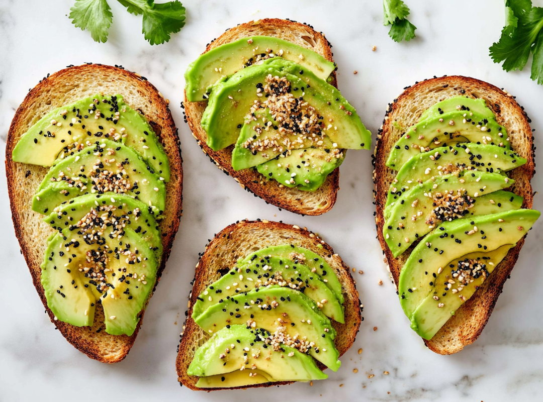 Avocado toast met everything bagel topping - recept van The Spice Club