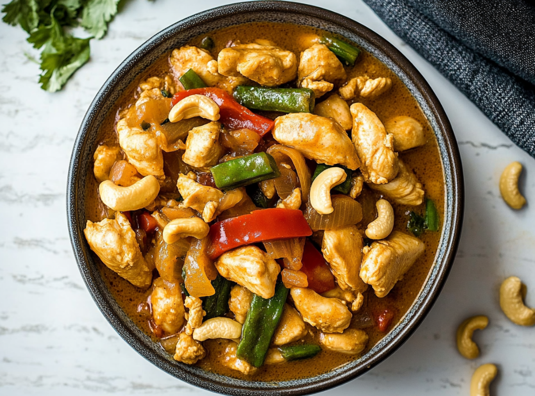 Kip kerrie schotel met chasew - recept van The Spice Club