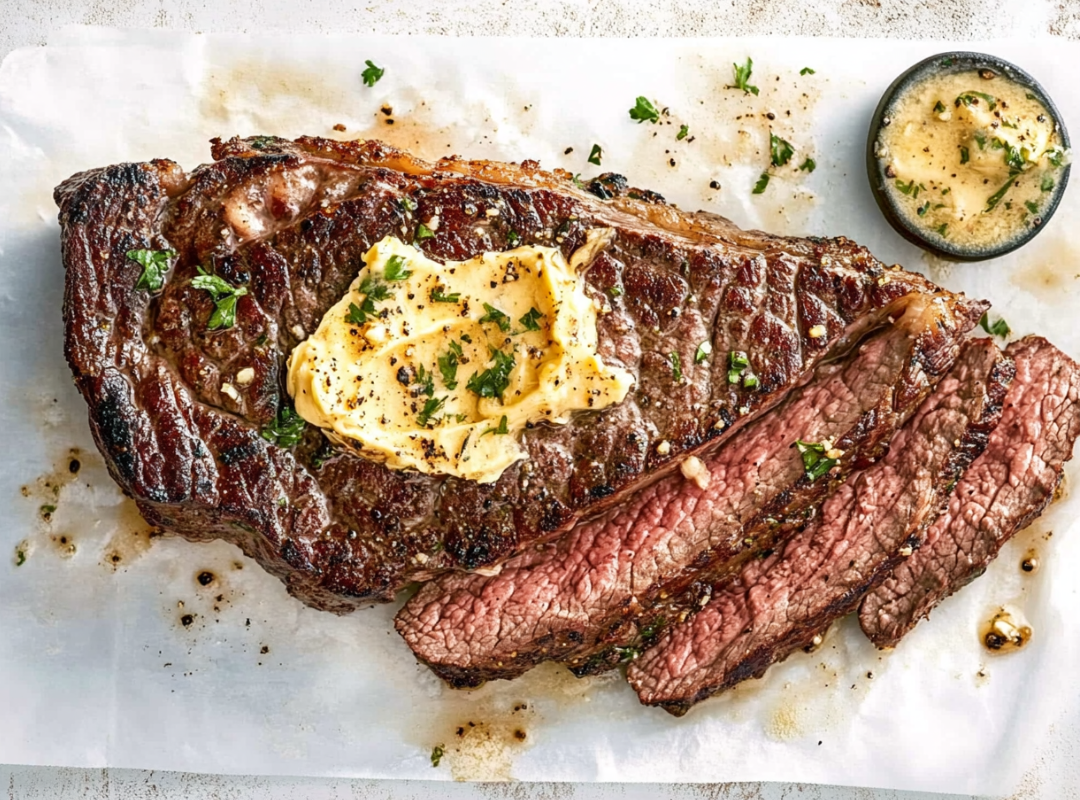 Beef bavette met zelf gemaakte kruidenboter - recept van The Spice Club