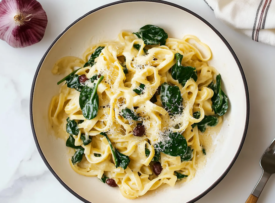 The Spice Club Snelle Spinazie pasta - recept van The Spice Club
