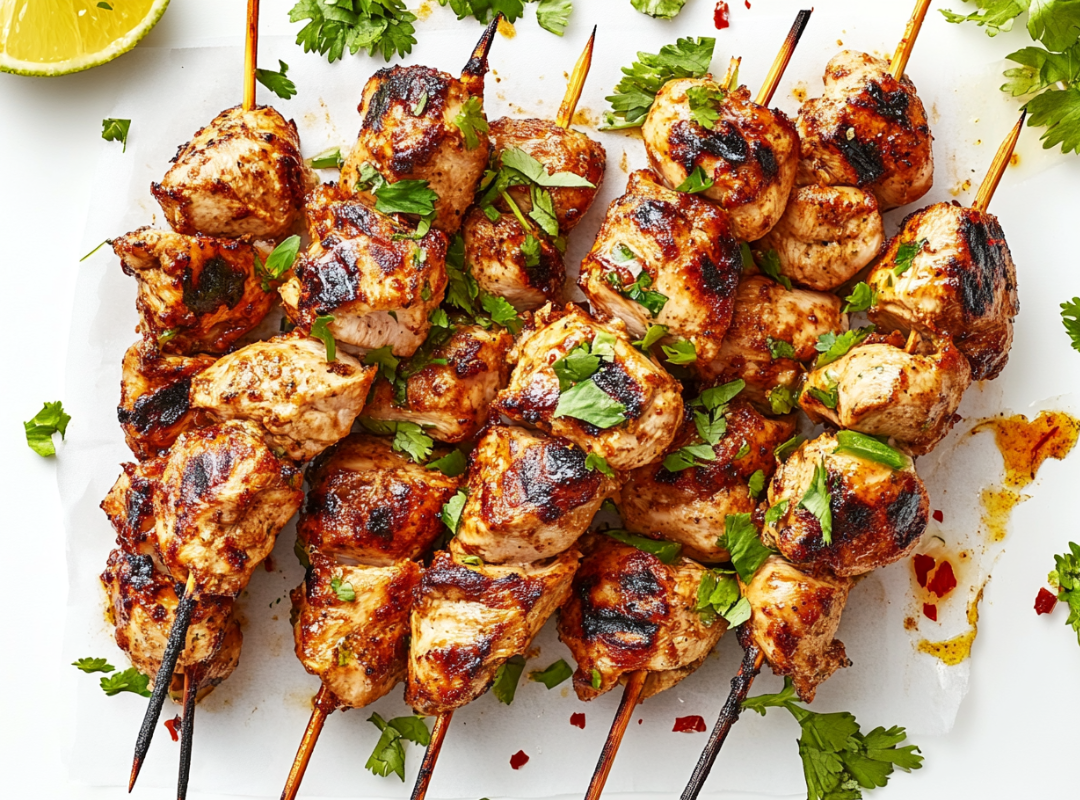 Kip Shoarma Kebab met Salade - recept van The Spice Club