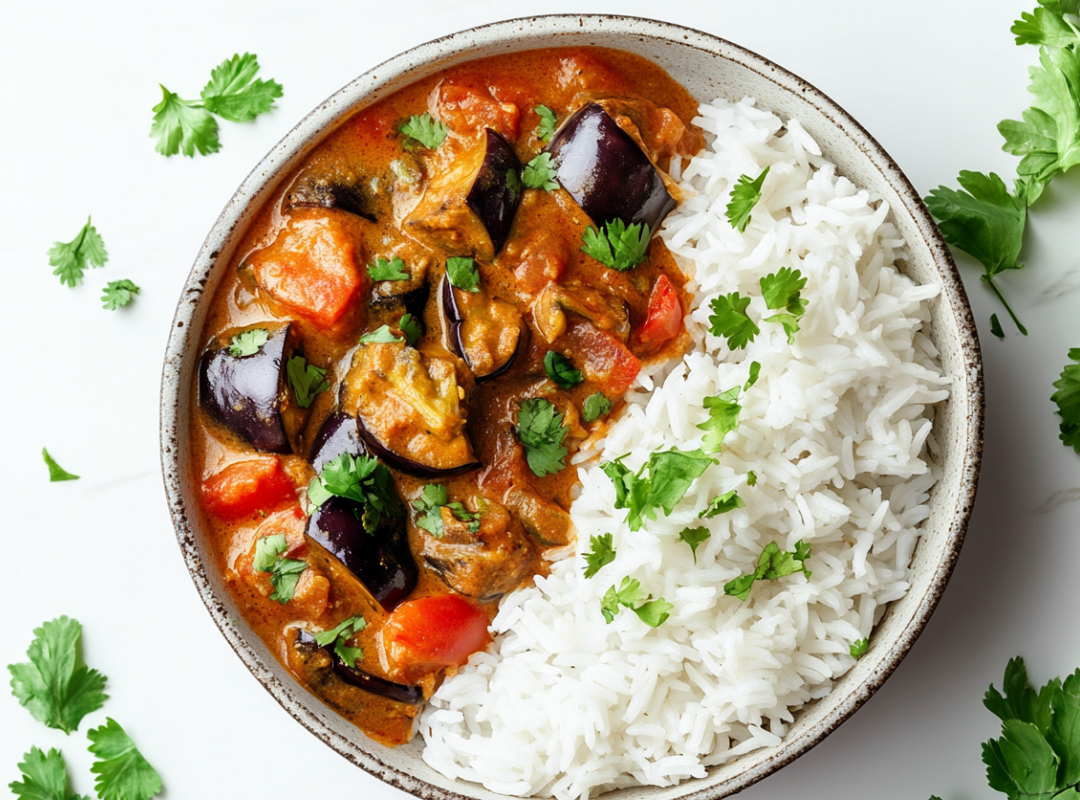 Aubergine Curry - recept van The Spice Club