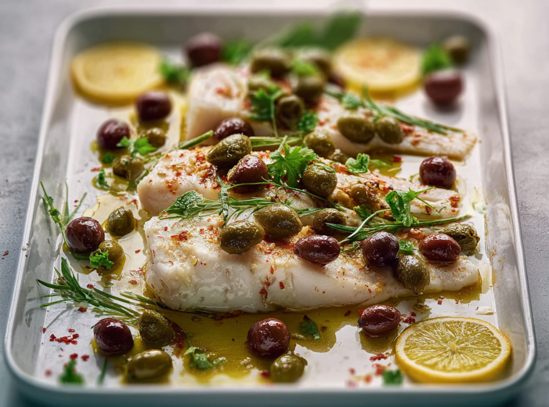 Citroen-Vis met Gember en Olijven - recept van The Spice Club