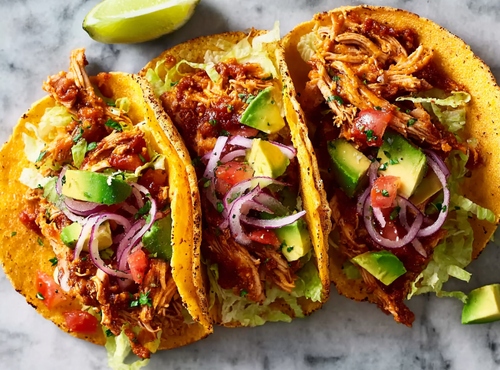 Crispy Cheddar Kip Tacos uit de Oven