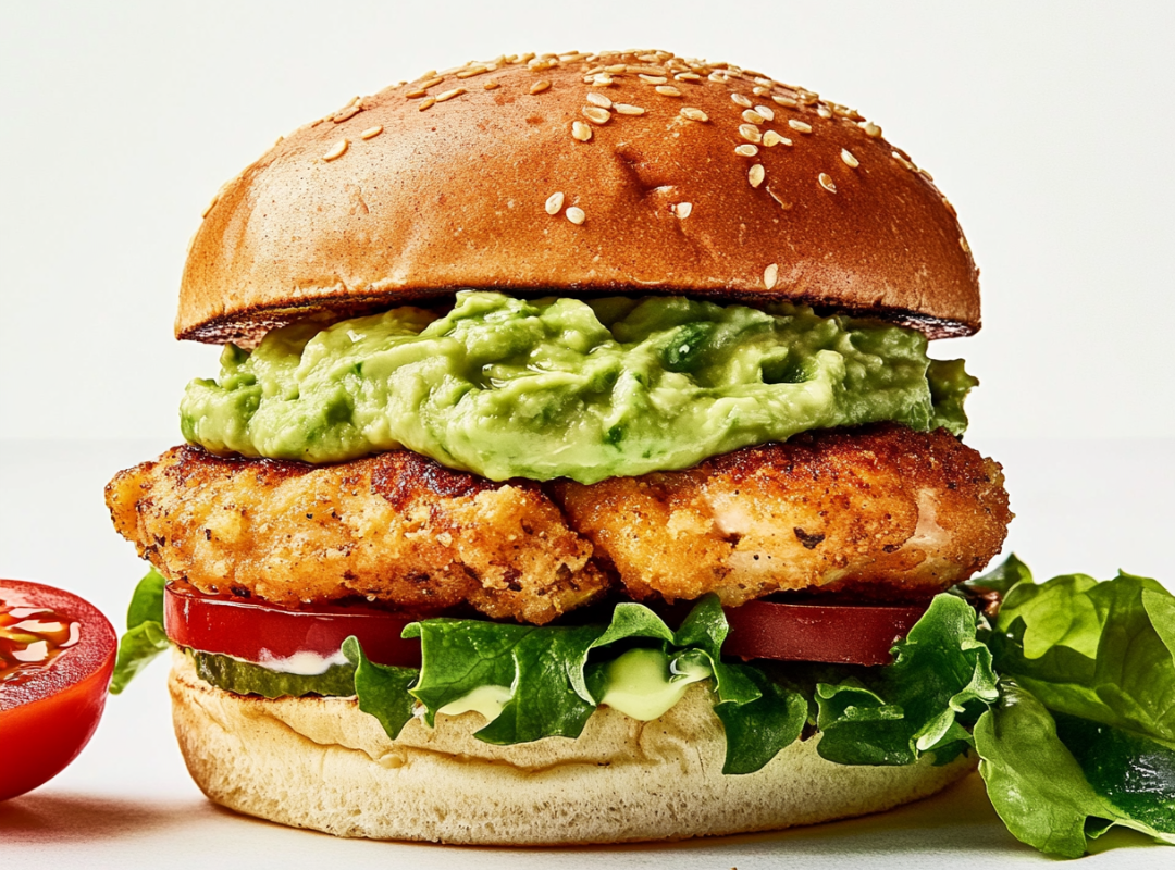 Chicken Burger met Avocado Spread en Basilicum Mayo - recept van The Spice Club