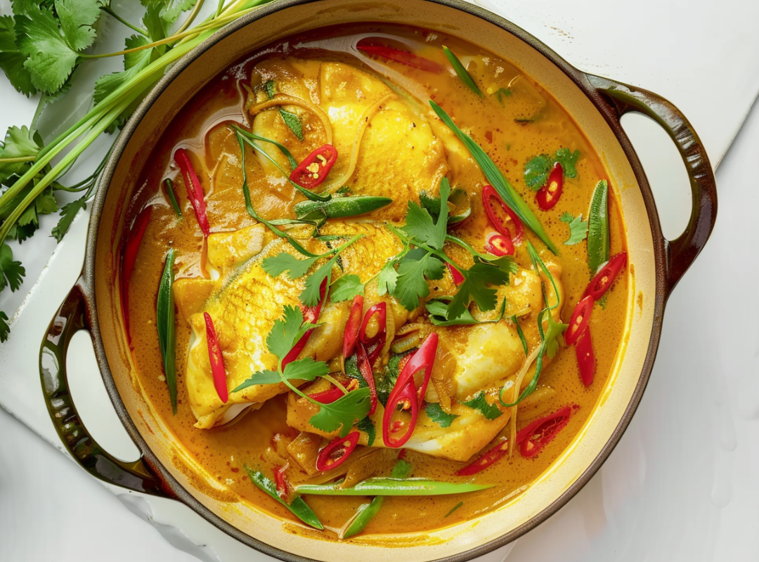 Coconut Curry met Vis - recept van The Spice Club