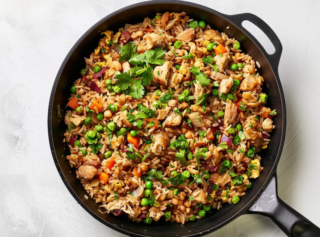 Gebakken rijst met kip - recept van The Spice Club
