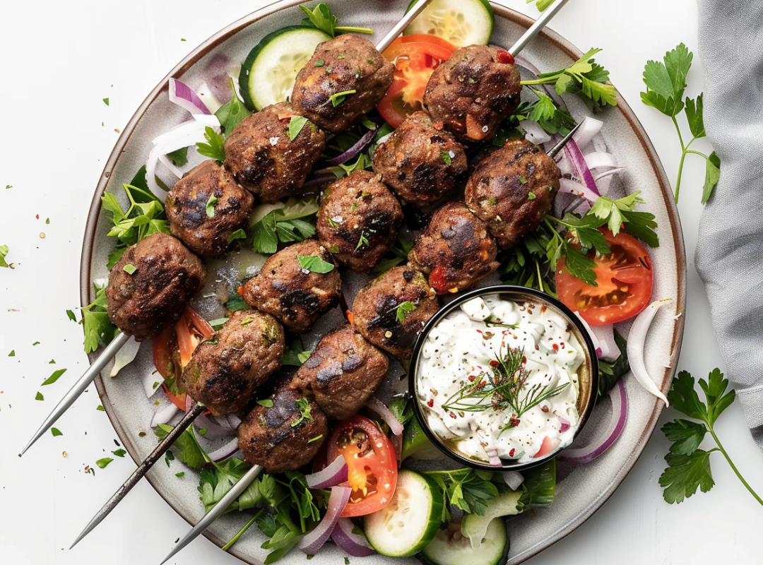 Kofta Kebab met tzatziki - recept van The Spice Club