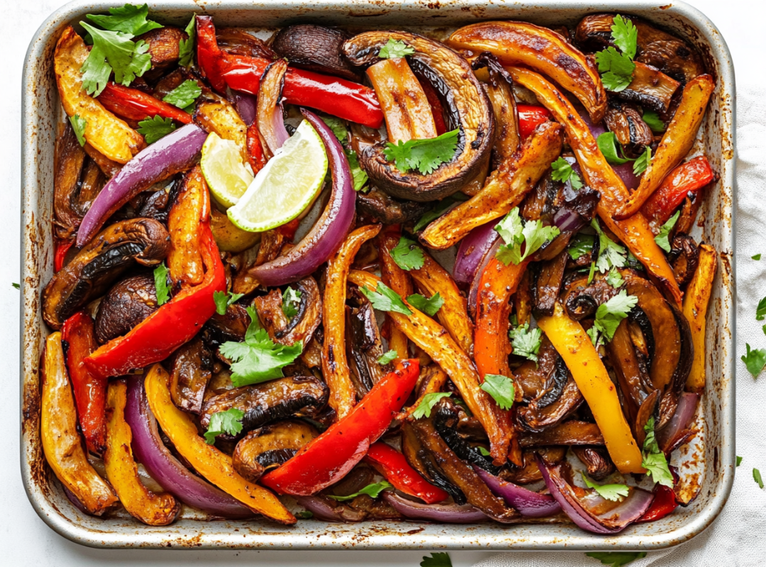 Mushroom Fajita Bakplaat editie - recept van The Spice Club