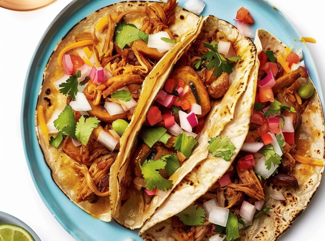 Pulled Oesterzwam Taco's - recept van The Spice Club