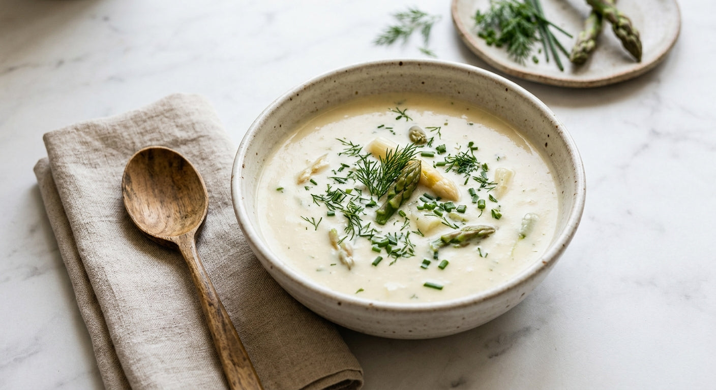 Romige Aspergesoep - Zoutarm en Vol Smaak