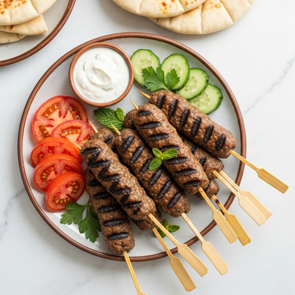 Turkse Köfte Kebab - Gekruide Gehaktspiesjes zonder Pakjes