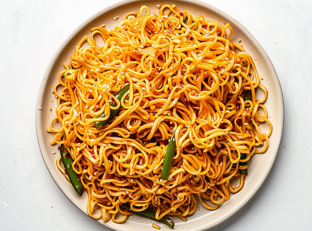 Sesam Knoflook Noedels - recept van The Spice Club