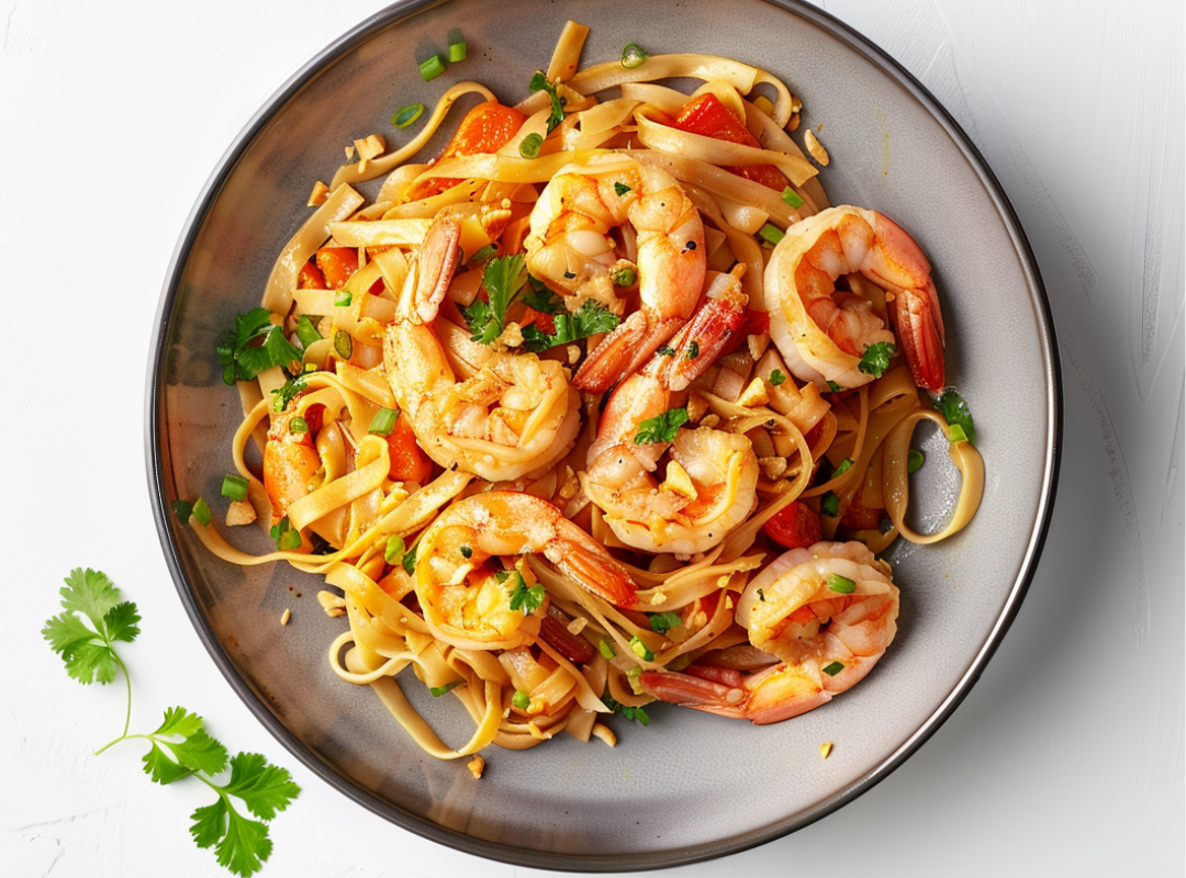 Pad Thai met Garnalen - recept van The Spice Club