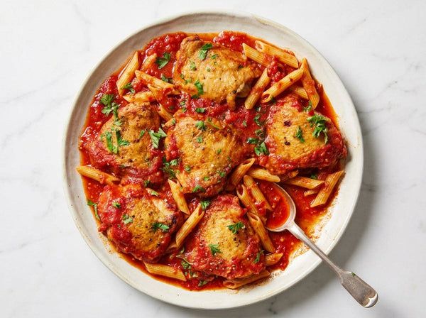 Italiaanse Kip Arrabbiata met pasta - recept van The Spice Club
