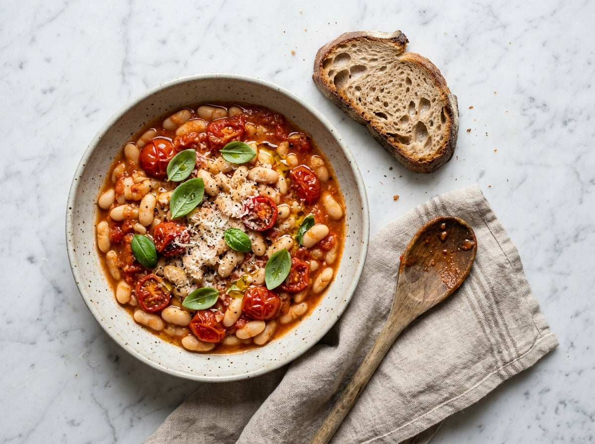 Witte Bonen in Tomatensaus Zonder Pakje — Italiaanse Comfortfood - recept van The Spice Club