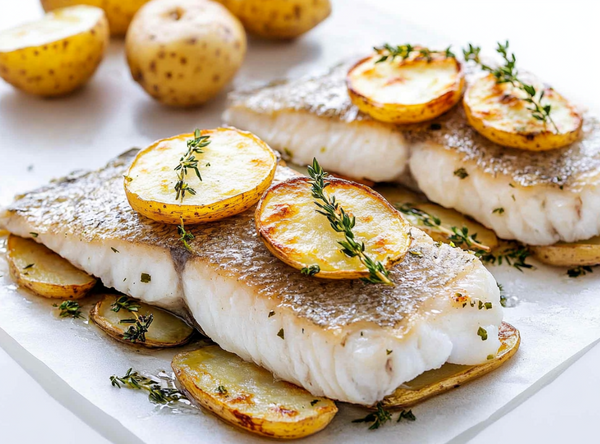 Limoen Witvis met gebakken aardappeltjes - recept van The Spice Club