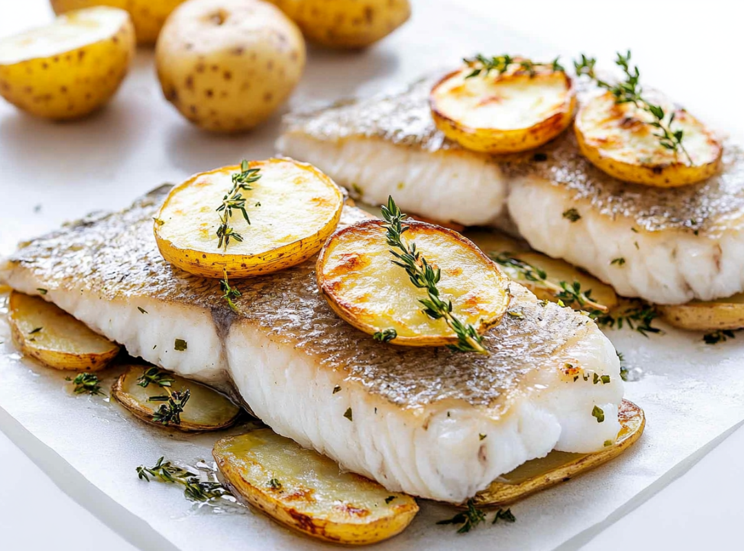 Limoen Witvis met gebakken aardappeltjes - recept van The Spice Club