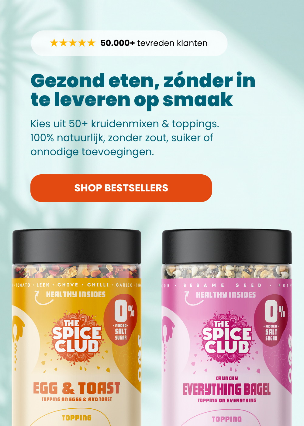 Egg & Toast en Everything Bagel topping van The Spice Club