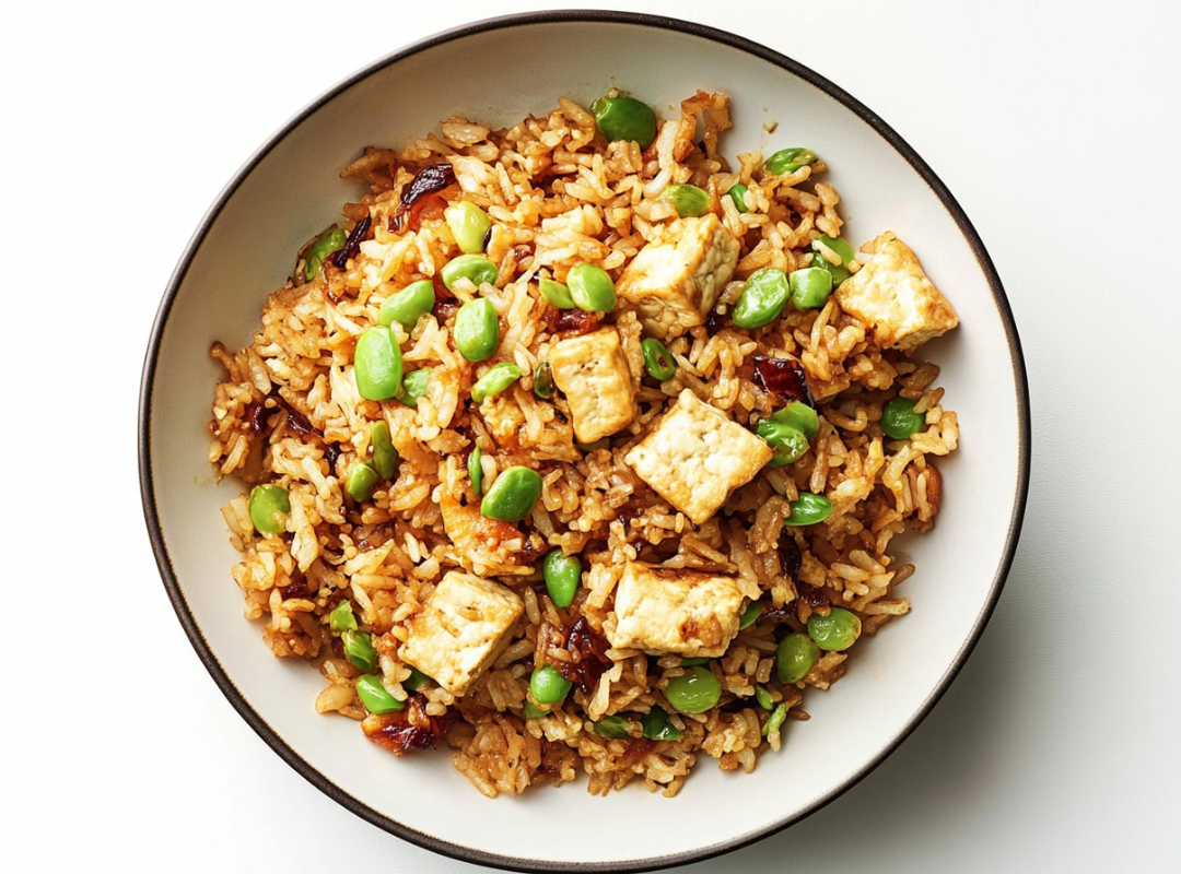 Knapperige Fried Rice met Tofu