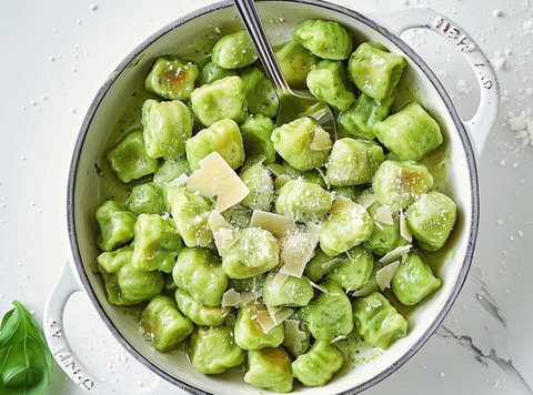 Creamy Basil & Spinach Gnocchi