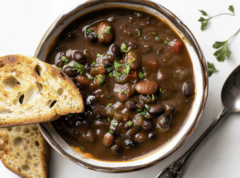 Black bean stew