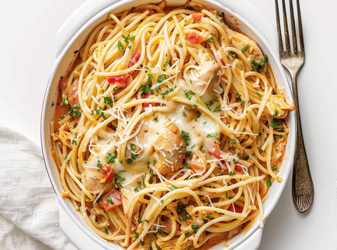 The Spice Club Creamy Chicken Spaghetti