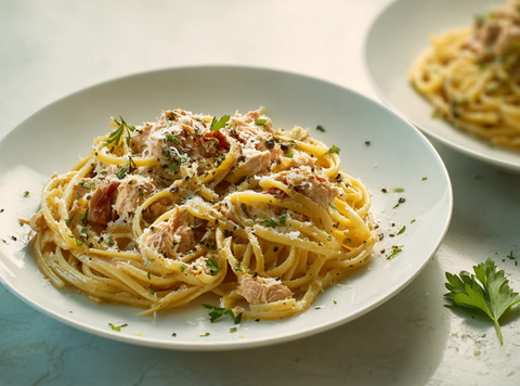 Cremige Thunfisch-Pfeffer-Paste (Cacio e Pepe)