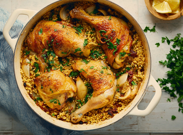 Kip met Couscous en Citroen - recept van The Spice Club