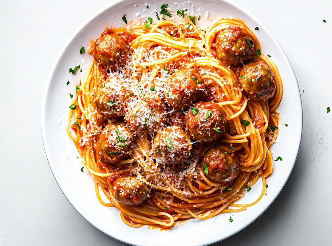 Spaghetti met Gehaktballetjes