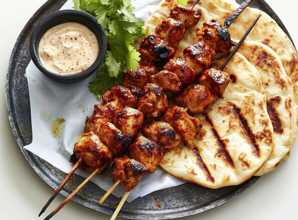 Kruidige Kipspiesjes met Knoflook-Citroen marinade - recept van The Spice Club