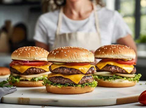 Die Spice Club -Käse -Burgers