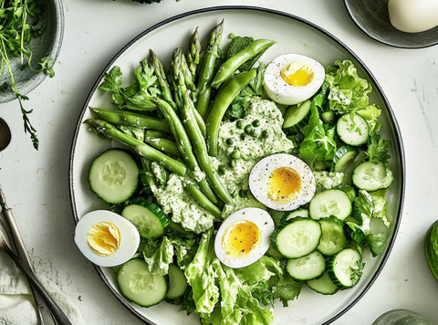 Green Goddess Spring Salad With Asparagus