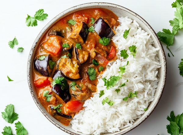 Aubergine Curry - recept van The Spice Club