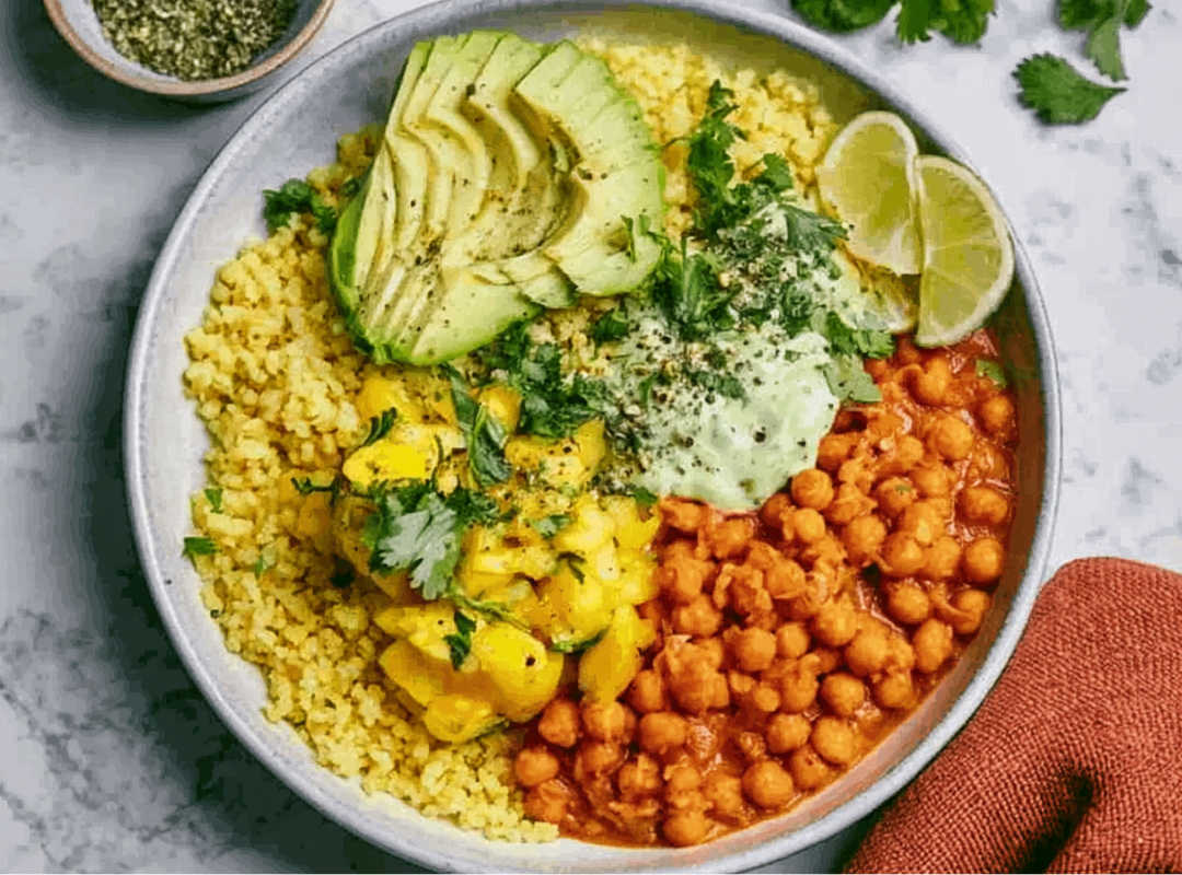 Bulgur met Avocado-Mango Salsa