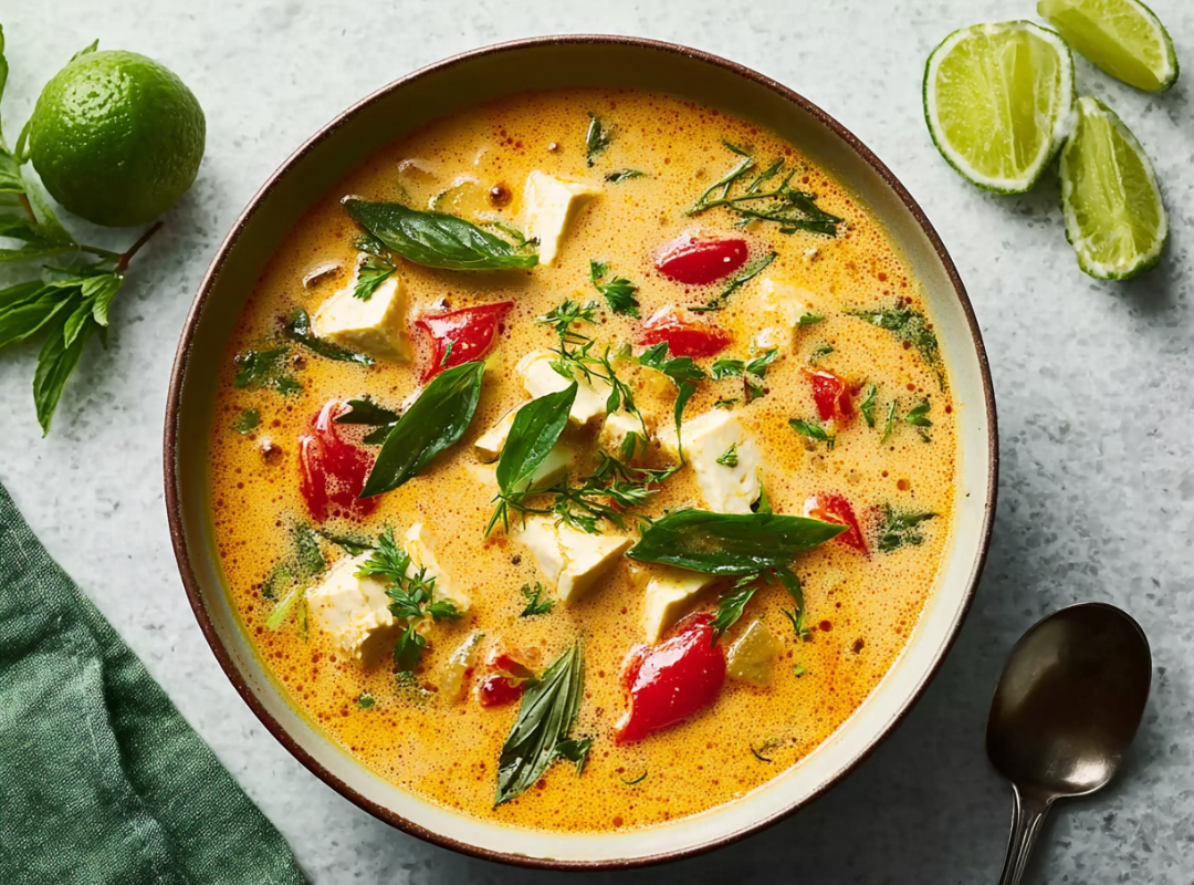 Thaise Curry Soep met Tofu