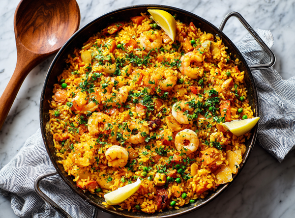 Snelle Doordeweekse Paella - recept van The Spice Club