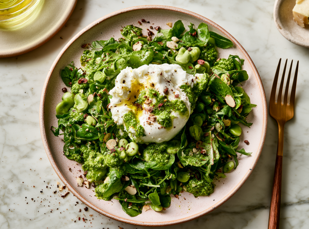 Green Goddess Salade met Burrata