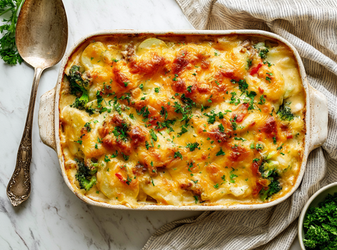 Broccoli Ovenschotel met Gehakt en Aardappel