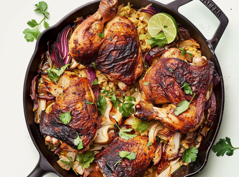 Roasted chicken with cabbage (keto-friendly)