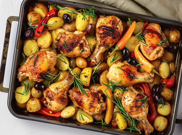 1-Pans Mediterraanse Kip uit de Oven - recept van The Spice Club