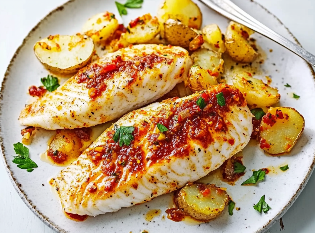 Piri Piri Tilapia met Aardappeltjes