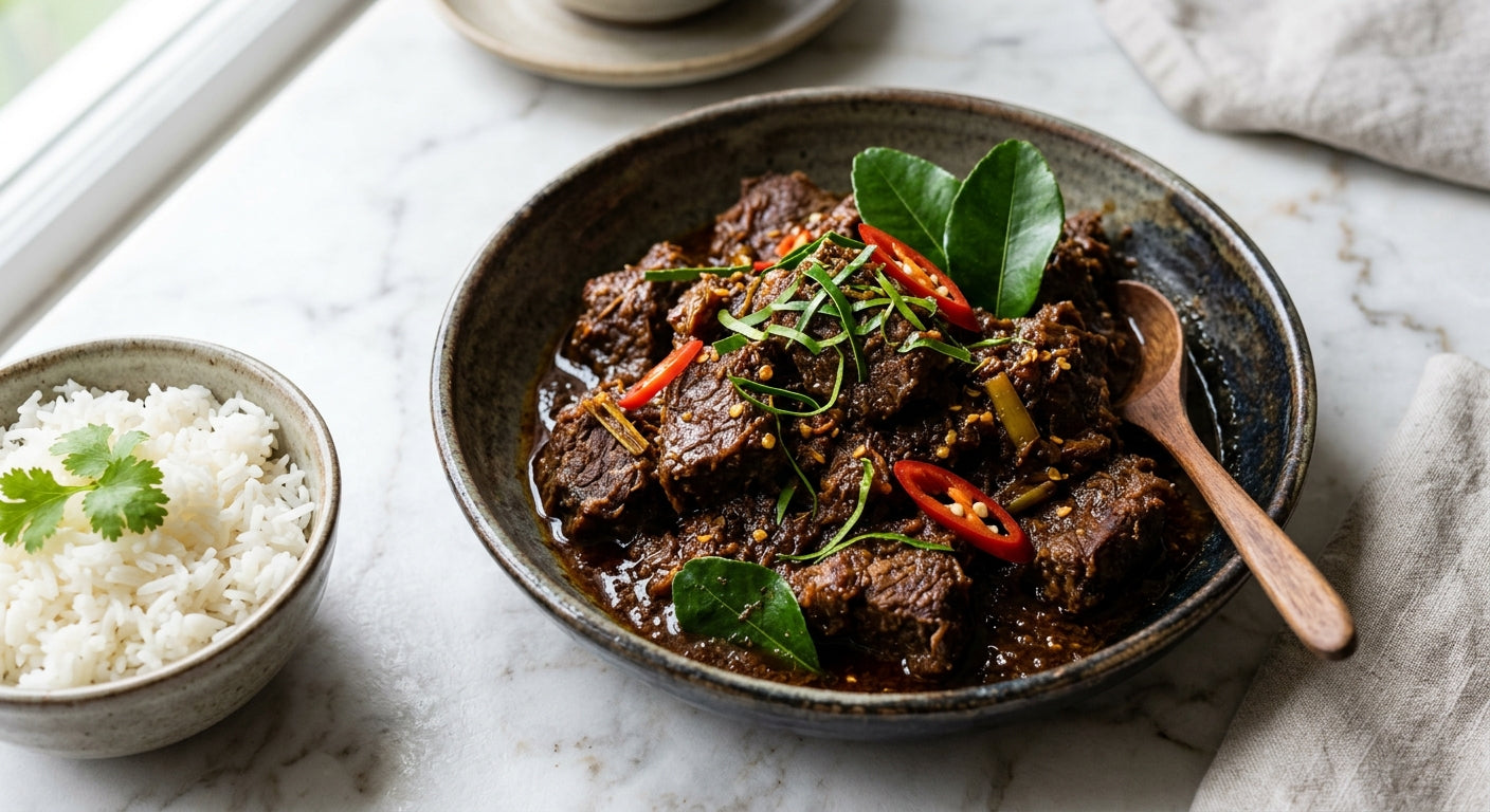 Authentieke Beef Rendang zonder Pakjes of Pasta
