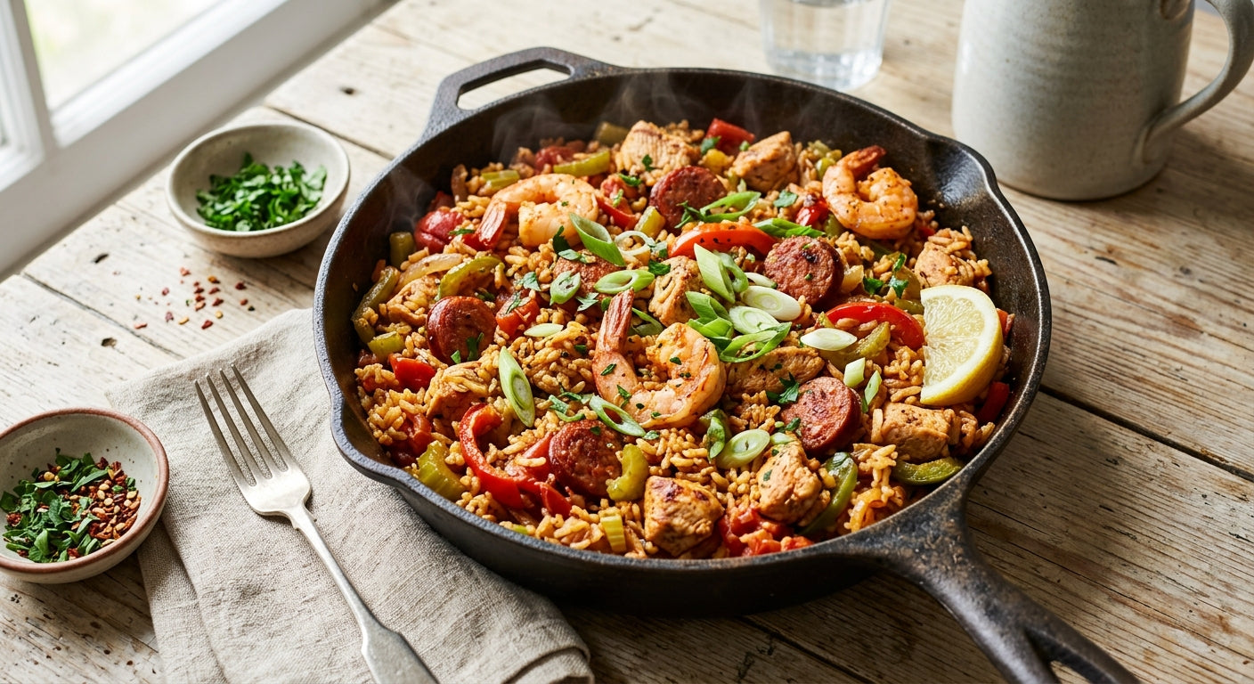 Authentieke Louisiana Jambalaya zonder Pakjes